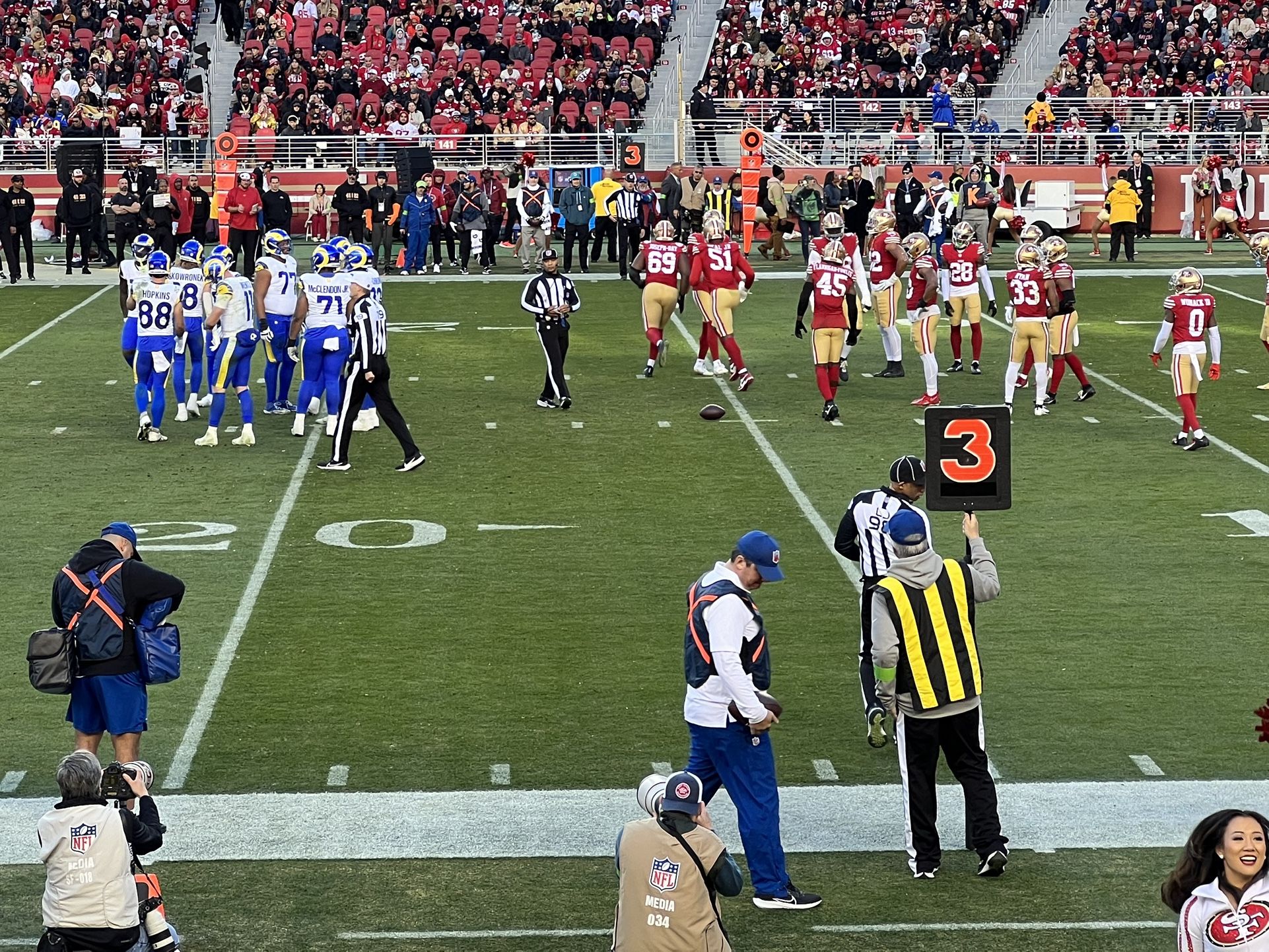 San Francisco 49ers vs Arizona Cardinals Red Zone Section 111, Row 9 (2 seats)
