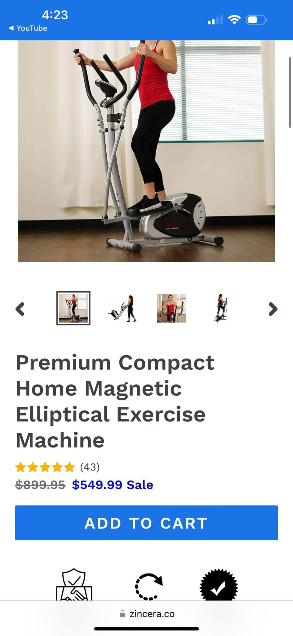 Elliptical Exercise Machine