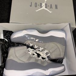 VNDS Jordan 11 Cool Gray Worn Once Size 7.5 Fits A 8, 9.5/10 Condition, Last Sale On Stock x Was $292