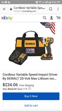 Dewalt 20v max impact brand new in box never been opened