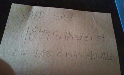 Yard Sale