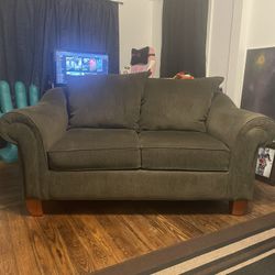 Brown Love Seat Couch 