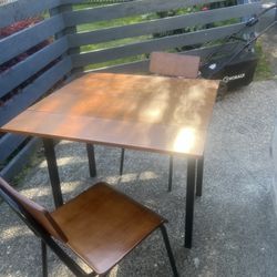 Dining Table With Two Chairs 