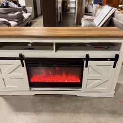 59 inch Fireplace TV Stand for Living Room