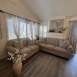 Selling Couch Set – Like New (Sofa & Loveseat)