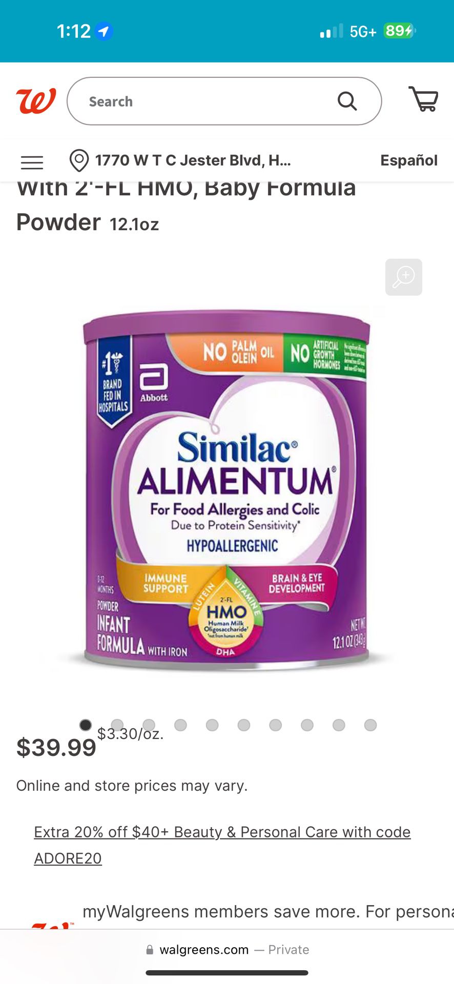 5 Cans Alimentum