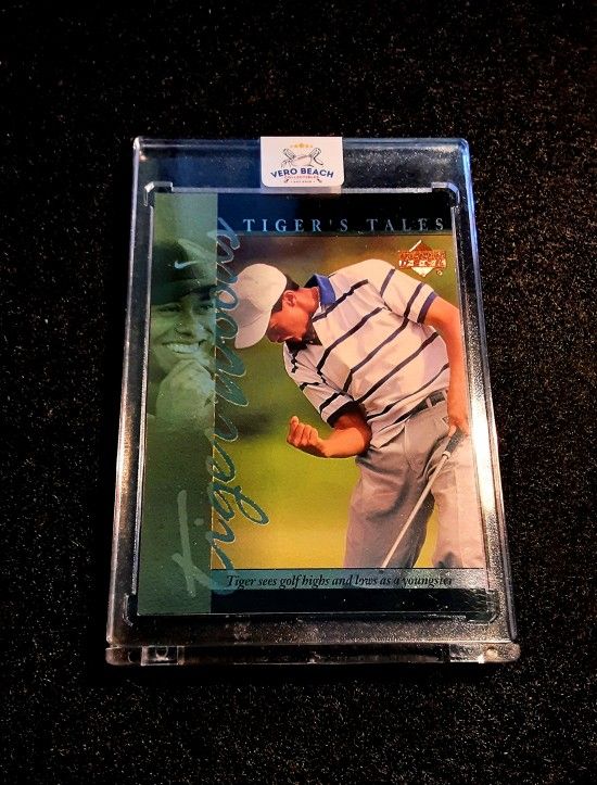 Tiger Woods 2001 Upper Deck TT6 Tiger Sees Highs And Lows! Golf LEGEND 