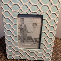 Aqua Green & White Ceramic Photo Frame 8 X 10