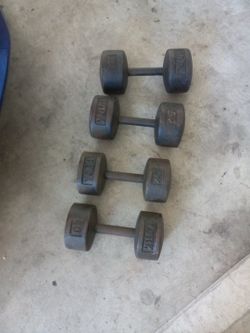 Vintage dumbbells (York)2x40,2x45.