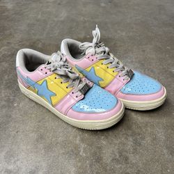 A Bathing Ape Bape Sta Low Tri-Color Pink (2018).
