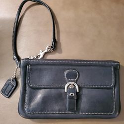 Coach Black Wristlet 