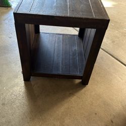 Side Table Cube  Solid Wood 