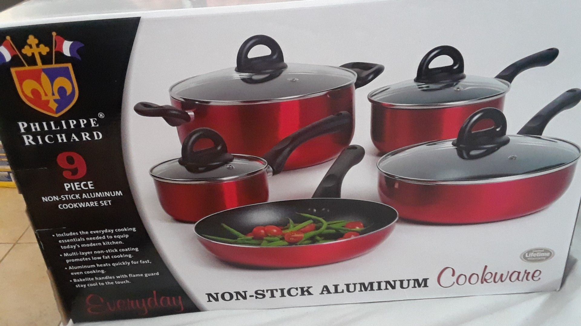 9 - Piece Non-Stick Aluminum Cookware Set