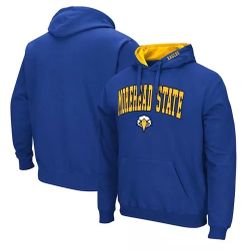 Men's Blue Morehead State Eagles Arch & Team Logo 3.0 Pullover Hoodie