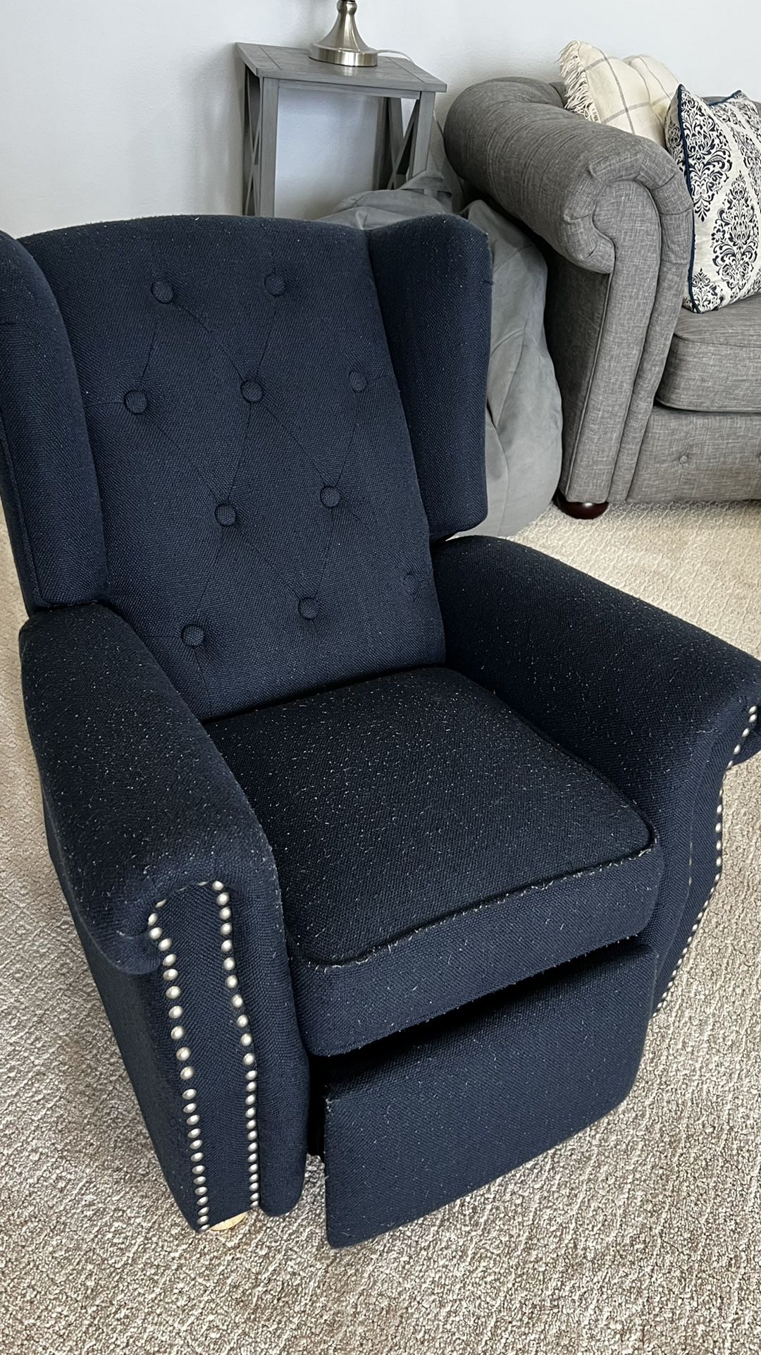Navy Blue Toddler Recliner