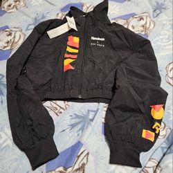 NWT Women's Reebok X Gigi Hadid Crop Top Track Jacket, Women's XS