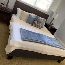 King Size Bed Frame With Mattress 