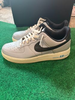 Nike Air Force 1 Low Grey Black Blue Sneakers Size 12