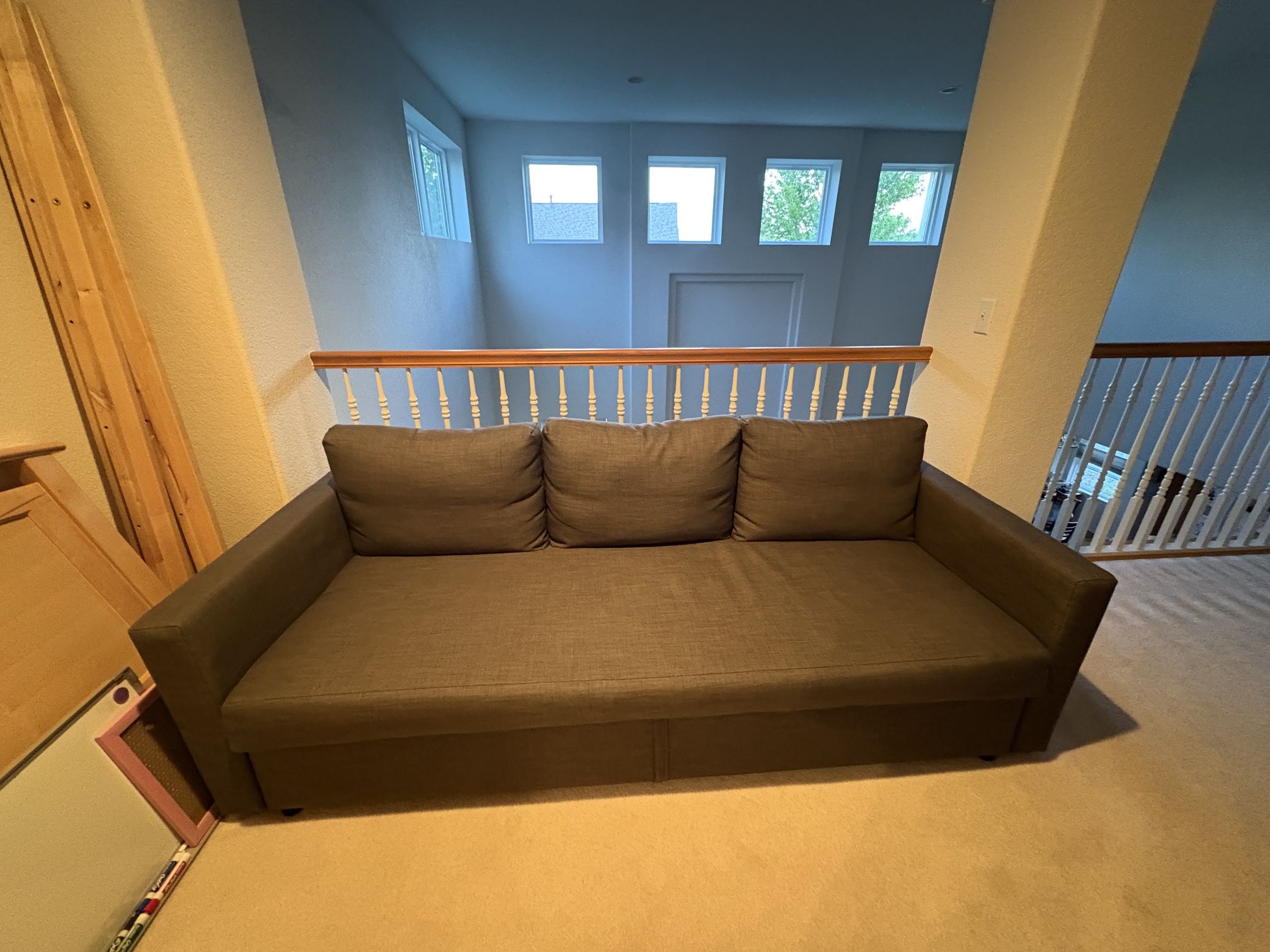 Gray Convertible Couch