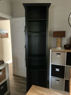 Tall Black Bookshelf