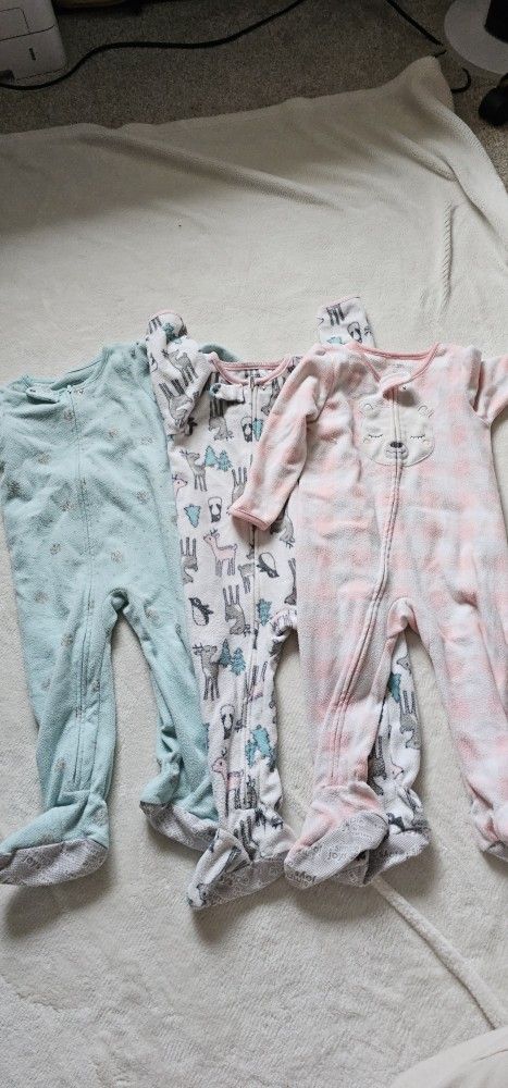 24M Carter's Simple Joys Fleece Jammies 
