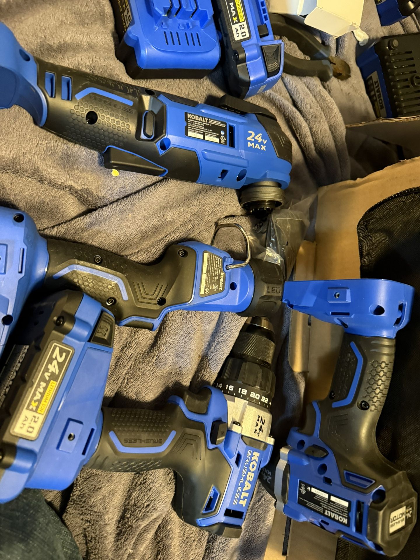 Kobalt 24v Max Set With Multi Tool New Circular Saw