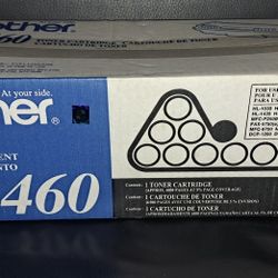Brother TN-460 High Yield Black Toner Cartridge. 