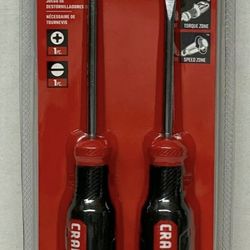 CRAFTSMAN CMHT65072 Phillips & Flat Head 2 Piece Precision Tip Screwdriver Set