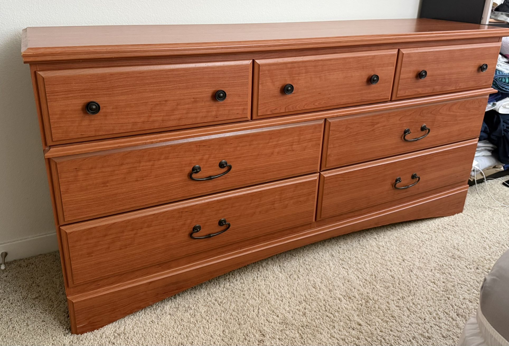 Heavy Solid Built Dresser With 7 Drawers