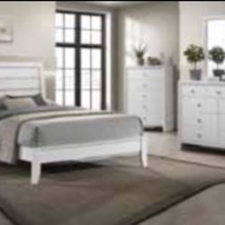 Bedroom Set 4pc Full-size Or Queen Or King Not Including Mattress Anh Box Spring