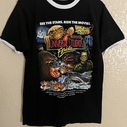 Vintage Universal Studios Unisex Florida T-Shirt Black Size M 100% Cotton