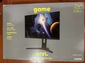 ONN 100027813 24" 165 Hz 1ms 1080p Bezel-less display FHD Gaming Monitor - Black