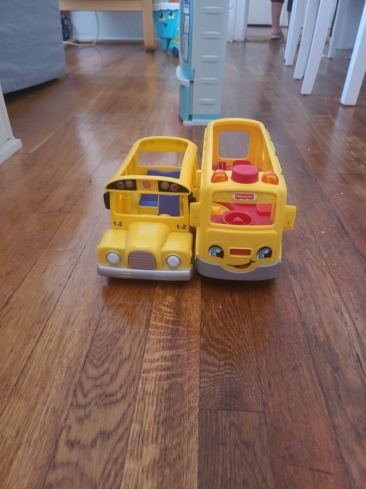 Cocomelon And Little People Tpy School Buses