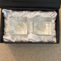 OLEG CASSINI Crystal Salt & Pepper Set 