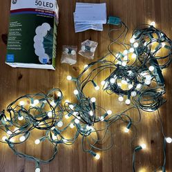 Christmas Lights LED Crystal Pearl Lights By GE