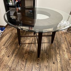 Round Glass Table 