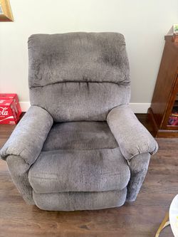 Gray Fabric Recliner Chair