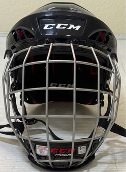 CCM HT50 Large 7 1/4" to 7 3/4" Junior Hockey Helmet W/Mask & Chin Strap