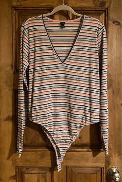 Striped Long Sleeve Bodysuit