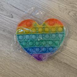 Pop it fidget Toy relieve stress for anxiety and autism-Heart
