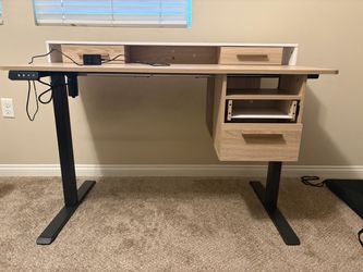 Used Beige electric desk