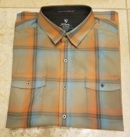 New Kuhl Response Plaid Shirt, Mens XL