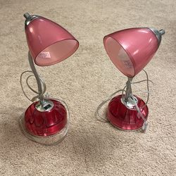 Two Matching Desk Lamps
