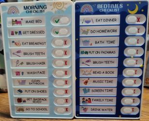Kids Daily Routine Charts Morning And Bedtime Checklists