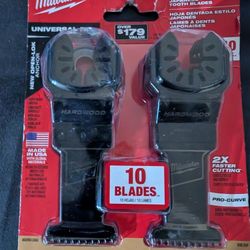 Milwaukee 10pk Vibration Tool Blades