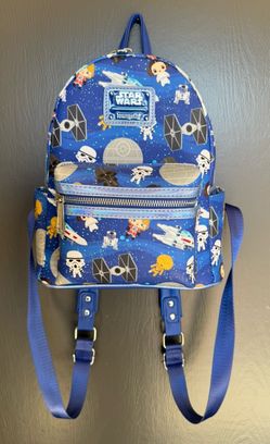 Disney Loungefly Backpack - Star Wars Chibi - Blue