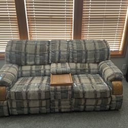 Love seat with optional foot rests