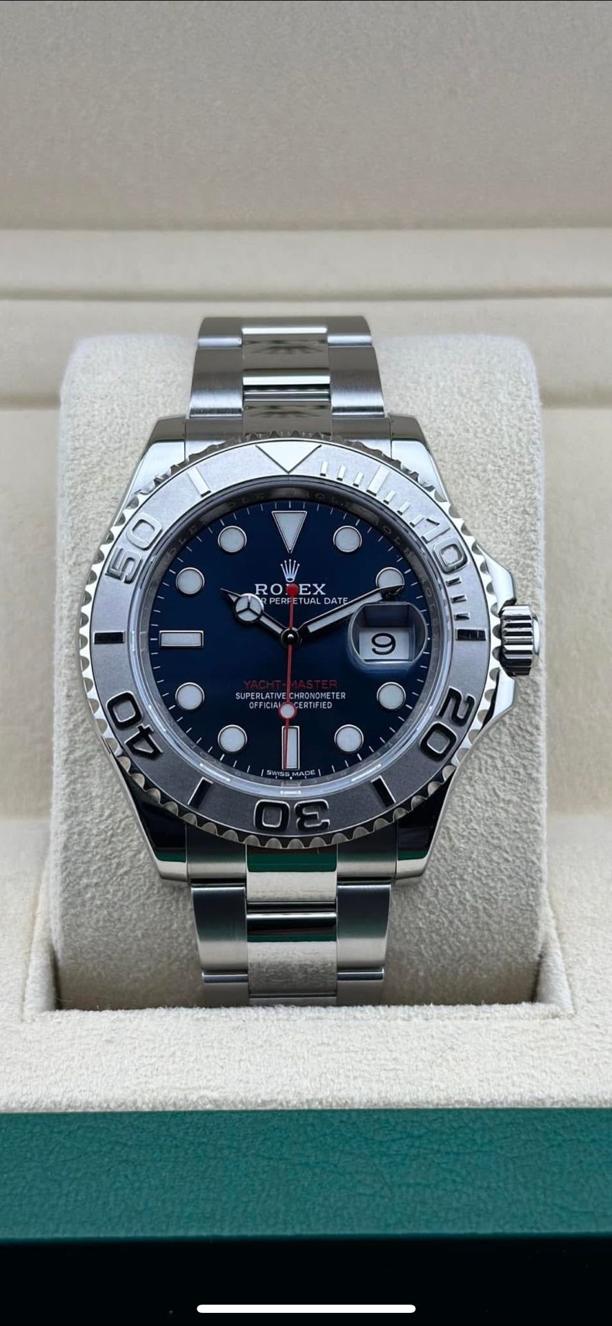 Rolex 40 Yacht-Master Platinum Blue