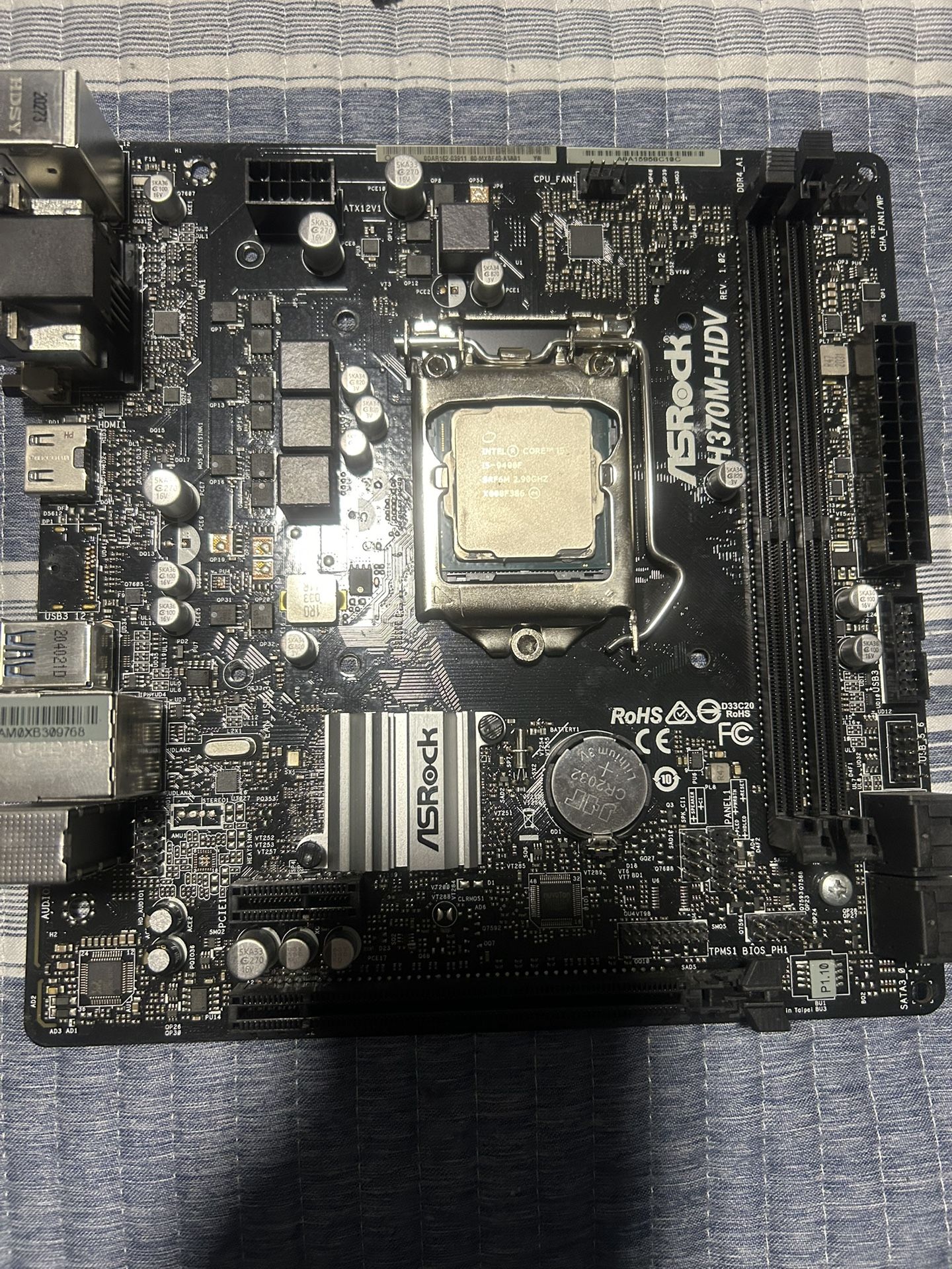 AsrockH370M With An I5 9th Gen