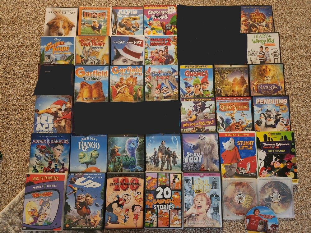 35 FAMILY DVD'S